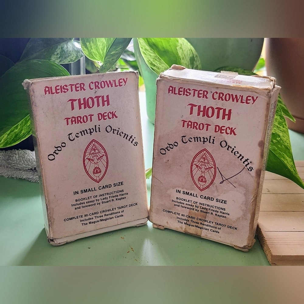 Aleister Crowley Thoth Tarot Decks 1986